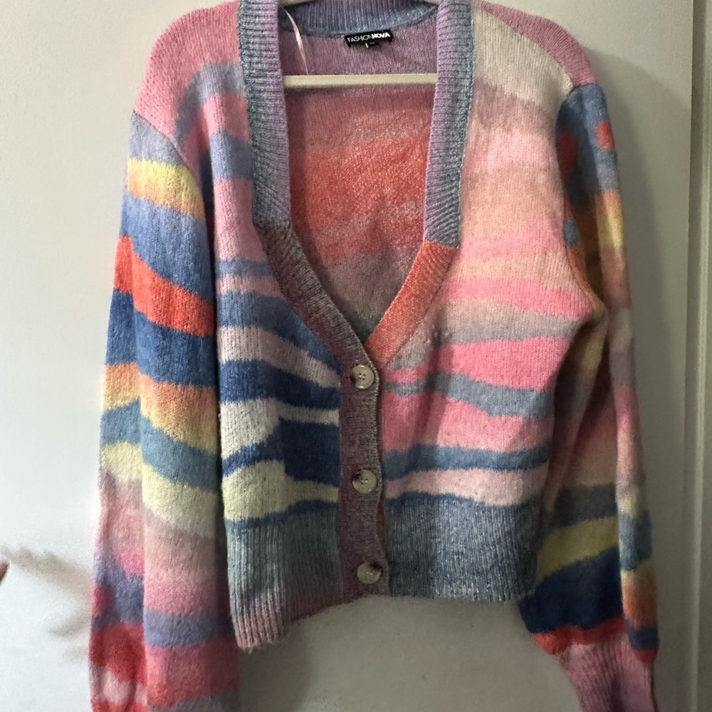 Colorful Striped Women's Sweater